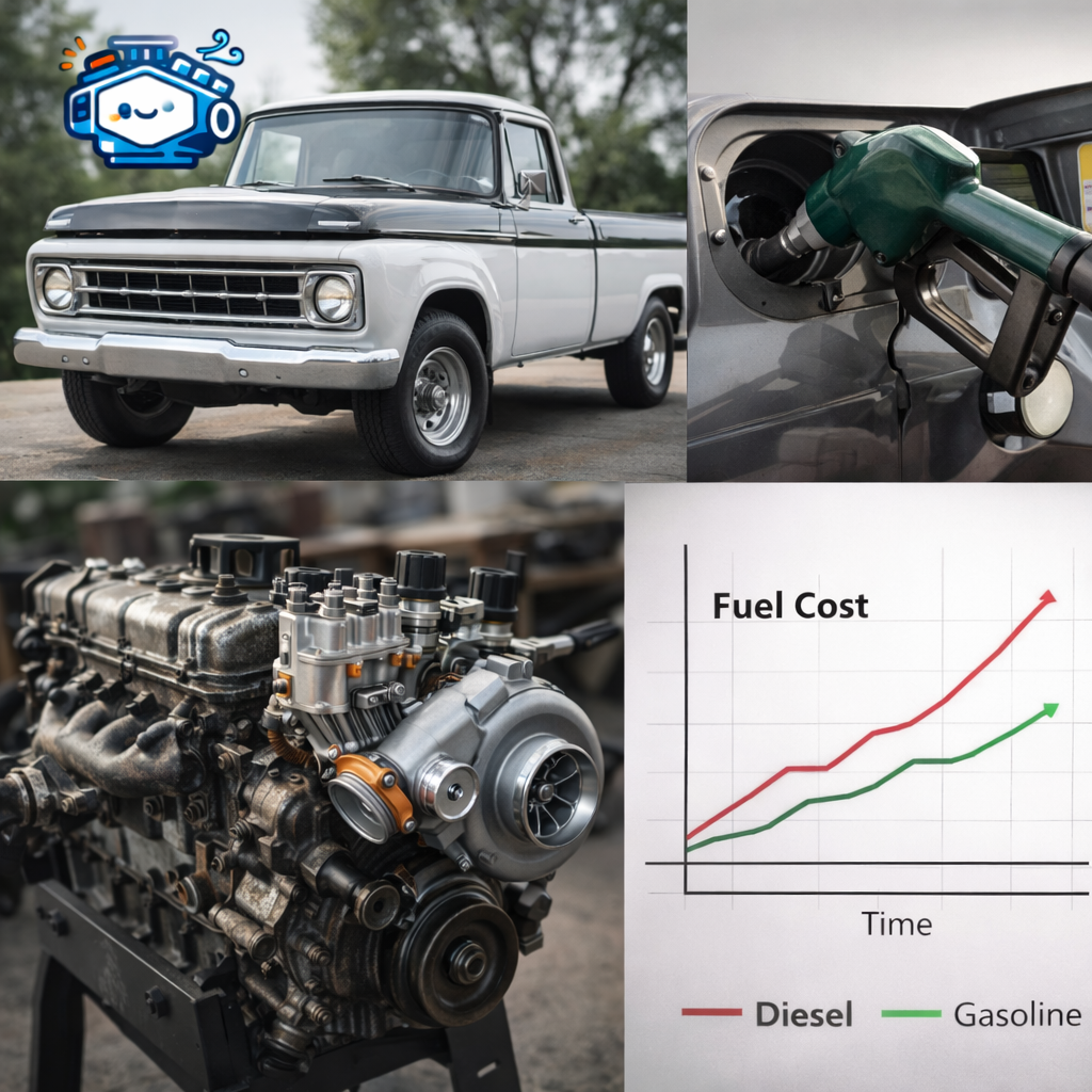 ภาพประกอบเกี่ยวกับ ฟื้นฟูเครื่องยนต์ดีเซลคลาสสิก เช่น รถดีเซล เครื่องยนต์ หรือกราฟต้นทุนน้ำมัน