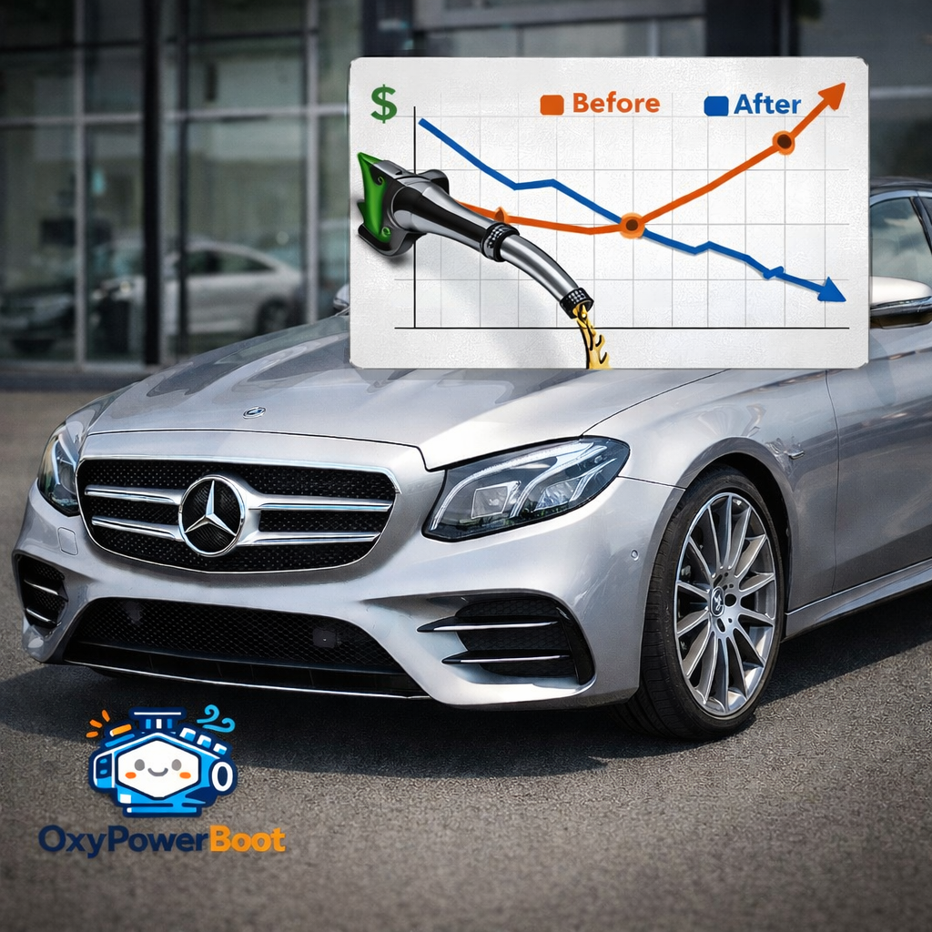 ภาพประกอบเกี่ยวกับ รีวิว OxyPowerBoost รถเบนซ์ เช่น รถดีเซล เครื่องยนต์ หรือกราฟต้นทุนน้ำมัน