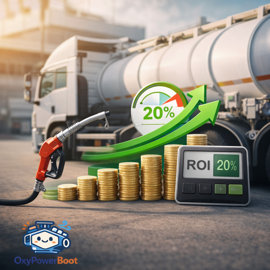 คำนวณ ROI ประหยัดน้ำมัน 20% รถขนส่ง