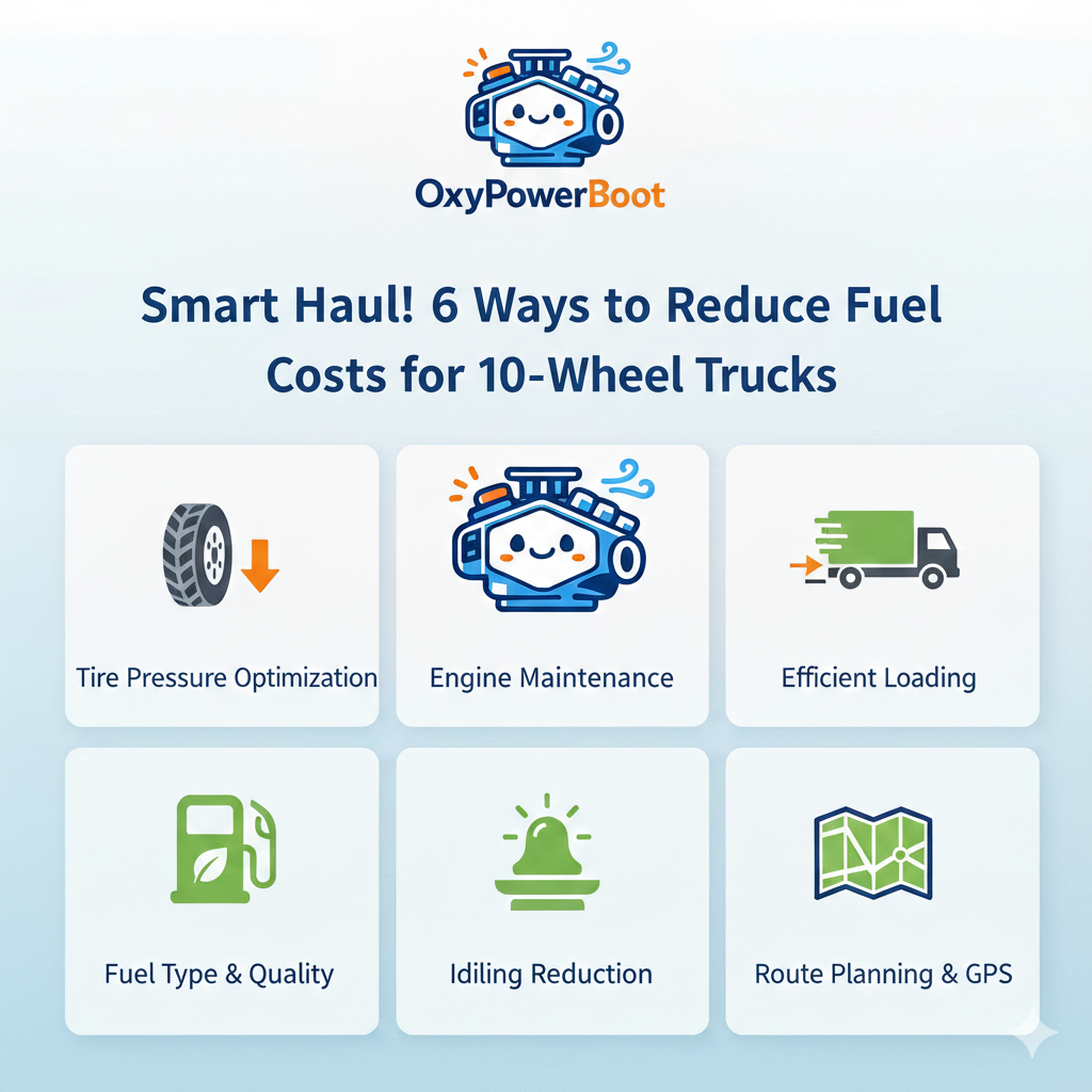แนะนำวิธีลดต้นทุนน้ำมันรถบรรทุก 10 ล้อ