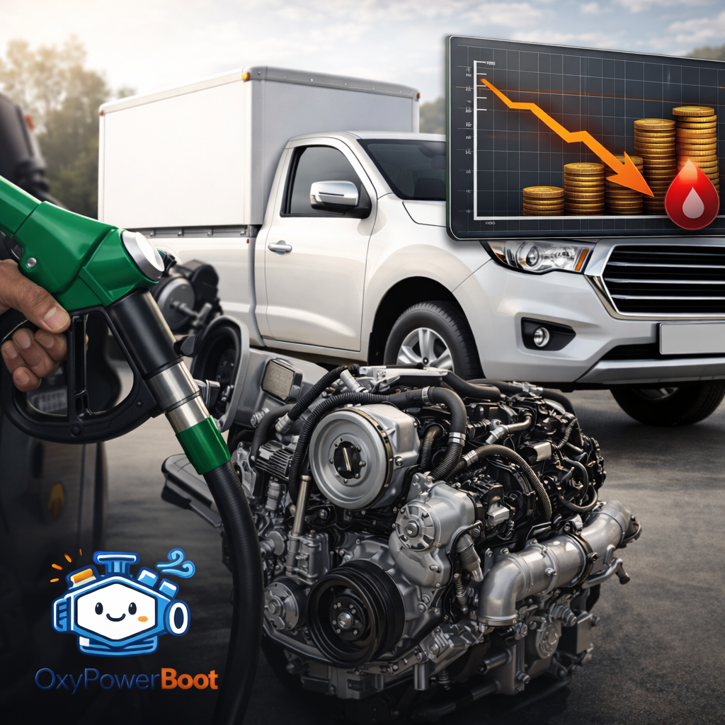 กราฟตัวอย่างการคำนวณ ROI และจุดคุ้มทุนจากการลดการใช้เชื้อเพลิง